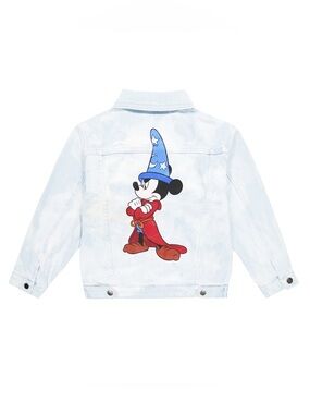 Stella McCartney X Disney Light Wash Denim Jacket with Mickey Print Sz: 2